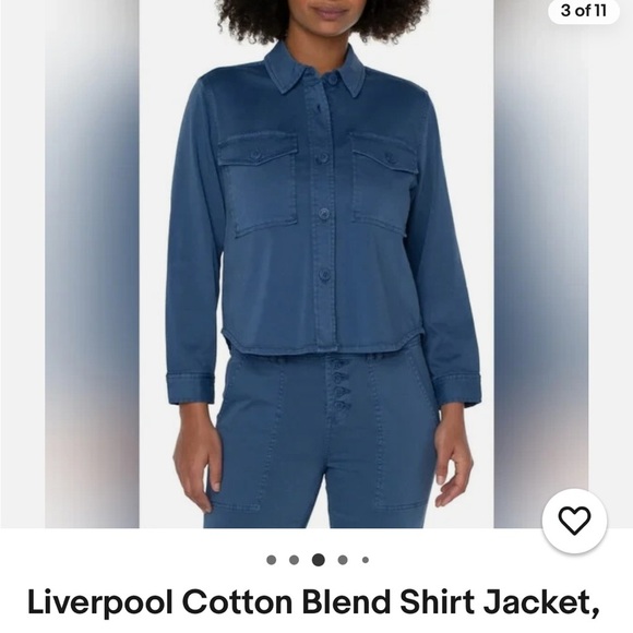 NWT Liverpool Utility Shirt Jacket size L. Like Alex Mill’s cult jacket. - Picture 9 of 11